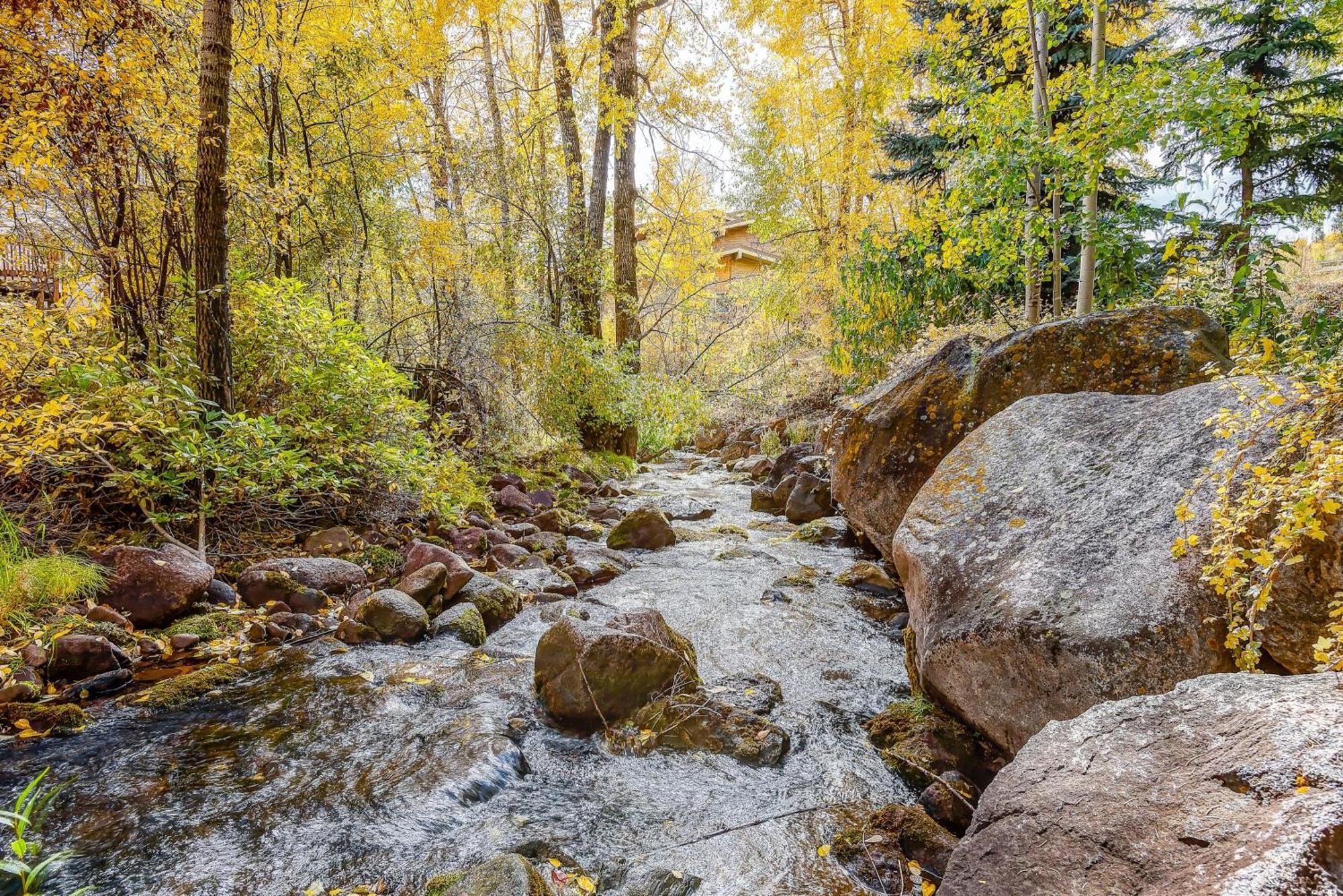 Peaceful Creek View From The Deck! Walk To Shuttle Villa Vail Eksteriør bilde